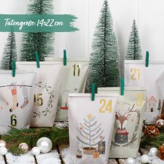 Adventskalender HYGGE - Tüten-Set zum Befüllen