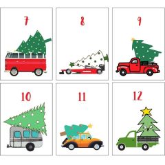 Adventskalender Zahlen 1- 24 GFF BAUMTRANSPORT