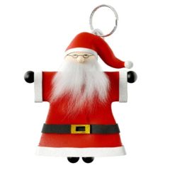 Schlüsselanhänger Wichtel Weihnachtsmann „Santa“ – Lustiges Wichtelgeschenk