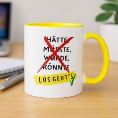 Becher LOS GEHT`S
