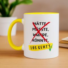 Becher LOS GEHT`S