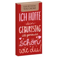 Bio-Bitterschokolade 70g DEIN GEBURTSTAG