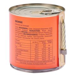  Cancake – Kuchen in der Dose „Dankeschön“ - neon orange (Brownie)