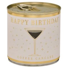 Cancake HAPPY BIRTHDAY - Creme Kaffee