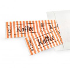 Einzelwertmarke zum Einlösen „Kaffee“ – Mini-Geschenk