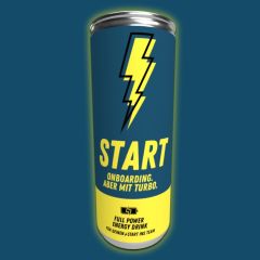 Energy Drink fürs Onboarding - Blitzstart