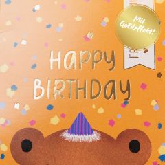 Fruchtgummi Herzen “Happy Birthday“ (Motiv Bär)