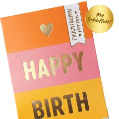 Fruchtgummi Herzen HAPPY BIRTHDAY TO YOU! - gestreift