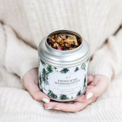 Früchteteemischung in schöner Blechdose „Fröhliche Weihnachten“