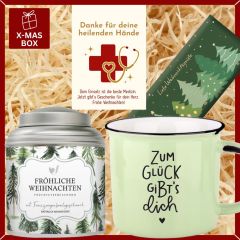Geschenkbox Weihnachten – Weihnachtsgeschenk für Ärzte „heilende Hände“ (Set 2)