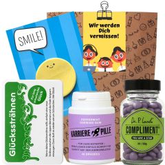 Geschenktüte Abschied – Abschiedsgeschenk „Wir werden dich vermissen!“ (Set 2)
