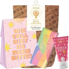 Geschenktüte zum Frauentag „Zum Weltfrauentag feiern wir dich.“ (Set 1)