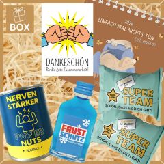 Geschenkbox Mitarbeitergeschenk „Dankeschön für die gute Zusammenarbeit“ (Set 6)