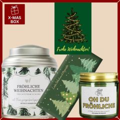 Geschenkbox „Frohe Weihnachten“ – schönes Weihnachtsgeschenk (Lichterkette Set 1)