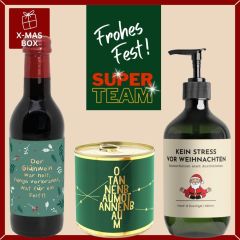 Geschenkbox Weihnachten – Mitarbeitergeschenk „Super Team“ (Set 5)