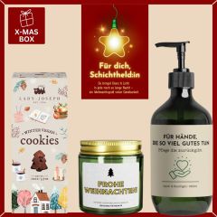 Geschenkbox Weihnachten – Weihnachtsgeschenk für Schichtheld:in (Set 1)