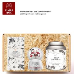 Geschenkbox Weihnachten „Happy Christmas“ – Stilvolles Weihnachtsgeschenk (Set 1)
