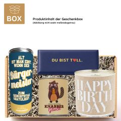 Geschenkbox zum Geburtstag „Heute ist dein Tag!“ (Set 1)