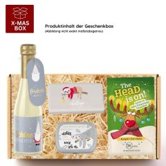 Geschenkbox „Kein Stress vor Weihnachten!“ - Lustiges Weihnachtsgeschenk (Set 9)