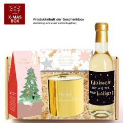 Geschenkbox „Schöne Weihnachten“ - Lustiges Weihnachtsgeschenk (Bär – Set 2)