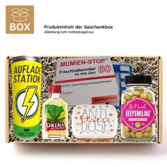 Geschenkbox Überlebenspaket zum 60. Geburtstag SURVIVAL KIT # 3