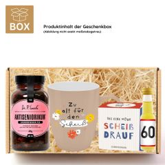 Geschenkbox Überlebenspaket zum 60. Geburtstag „Survival Kit“ (Set 1)