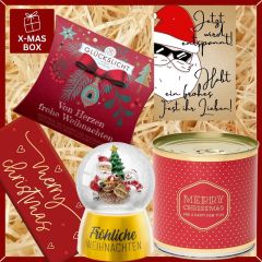 Gefüllte Geschenkbox Weihnachten – Weihnachtsgeschenk „Frohes Fest ihr Lieben“ (Set 6)