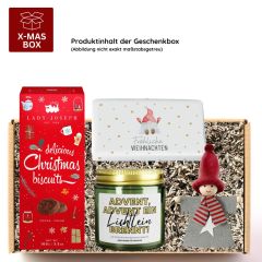 Geschenkbox Weihnachten – Originelles Weihnachtsgeschenk  (Schneekugel – Set 5)