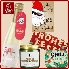 Geschenkbox Weihnachten – Fröhliches Weihnachtsgeschenk „Frohes Fest ihr Lieben“ (Set 4)