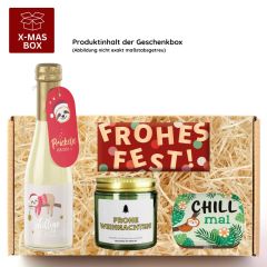 Geschenkbox Weihnachten – Fröhliches Weihnachtsgeschenk „Frohes Fest ihr Lieben“ (Set 4)
