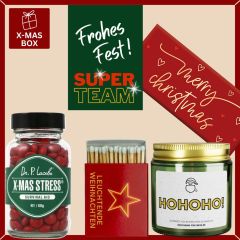 Geschenkbox Weihnachten – Mitarbeitergeschenk „Super Team“ (Set 2)