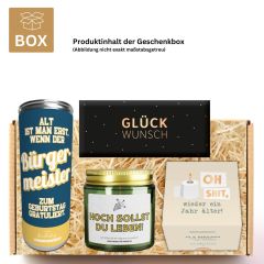 Geschenkbox zum Geburtstag „Auf dich mein Freund“ (Set 2)