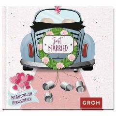 Geschenkbuch JUST MARRIED - Motiv Auto