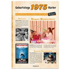Geschenkbuch Geburtstagskurier 1975