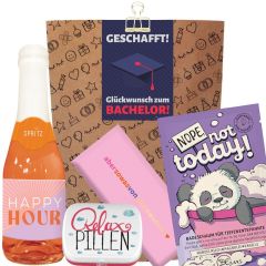Geschenktüte Abschlussgeschenk „Glückwunsch zum Bachelor“ (Set 8)