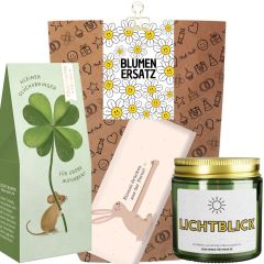 Geschenktüte „Blumenersatz“ – Aufmerksamkeit statt Blumen (Set 6)