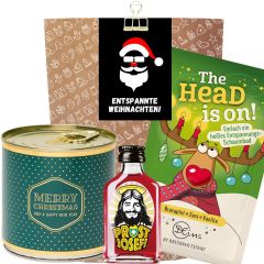 Geschenktüte „Entspannte Weihnachten“ – Lustiges Weihnachtsgeschenk (Set 5)
