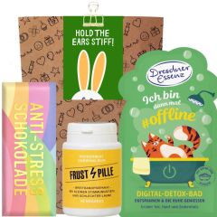 Geschenktüte lustige Aufmunterung „Hold the ears stiff!“ (Set 13)