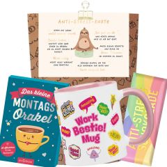 Geschenktüte witziges Bürogeschenk „Anti-Stress“ – Kolleginnengeschenk (Set 3)