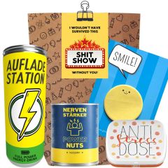 Geschenktüte „Shit Show“ – lustiges Kollegengeschenk (Set 5)