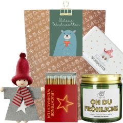  Geschenktüte „Schöne Weihnachten“ – Kleine Aufmerksamkeit (Bär – Set 1)