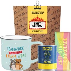 Geschenktüte lustiges Kollegengeschenk „Shit Show“ (Set 4)