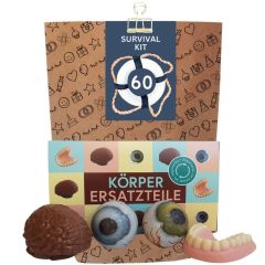 Geschenktüte zum 60. Geburtstag – Lustiges Überlebenspaket (Set 3)