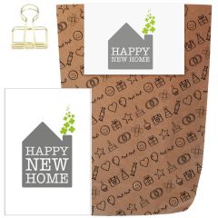 Geschenktüte HAPPY NEW HOME - zum selber Befüllen