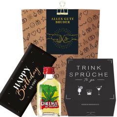 Geschenktüte Geburtstag – Lustiges Geburtstagsgeschenk „Alles Gute Bruder“ (Set 4)