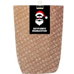 Geschenktüte X-MAS ICON - ENTSPANNTE WEIHNACHTEN! - zum Befüllen