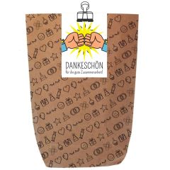 Geschenktüte Mitarbeitergeschenk „Dankeschön für die gute Zusammenarbeit“ - zum Befüllen