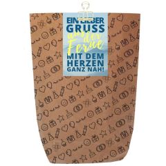 Geschenktüte EIN GRUSS AUS DER FERNE - zum Befüllen