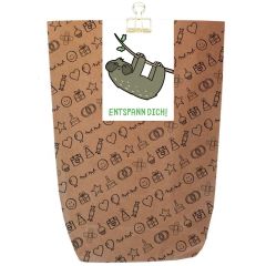 Geschenktüte Faultier ENTSPANN DICH! - zum Befüllen