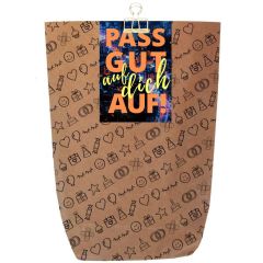 Geschenktüte PASS GUT AUF DICH AUF! - zum Befüllen